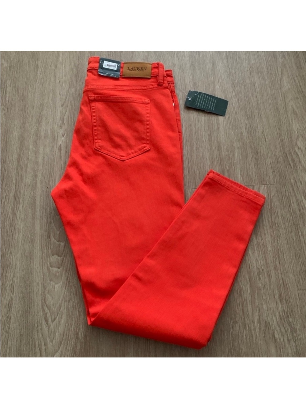 Lauren Ralph Lauren Women’s Skinny Jeans in Bright Red
